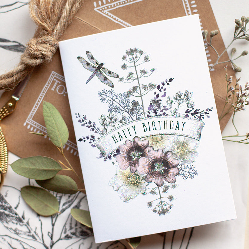 dragonfly birthday mini greeting card lifestyle