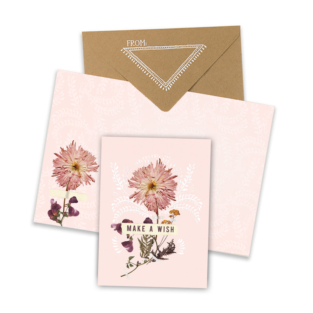 papaya pink wish birthday mini greeting card collage