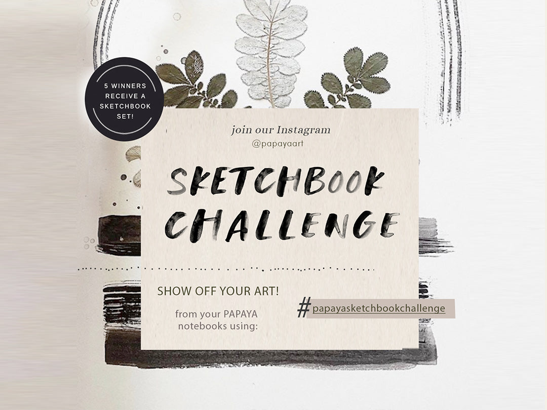 Artistic Sketchbook Challenge PAPAYA