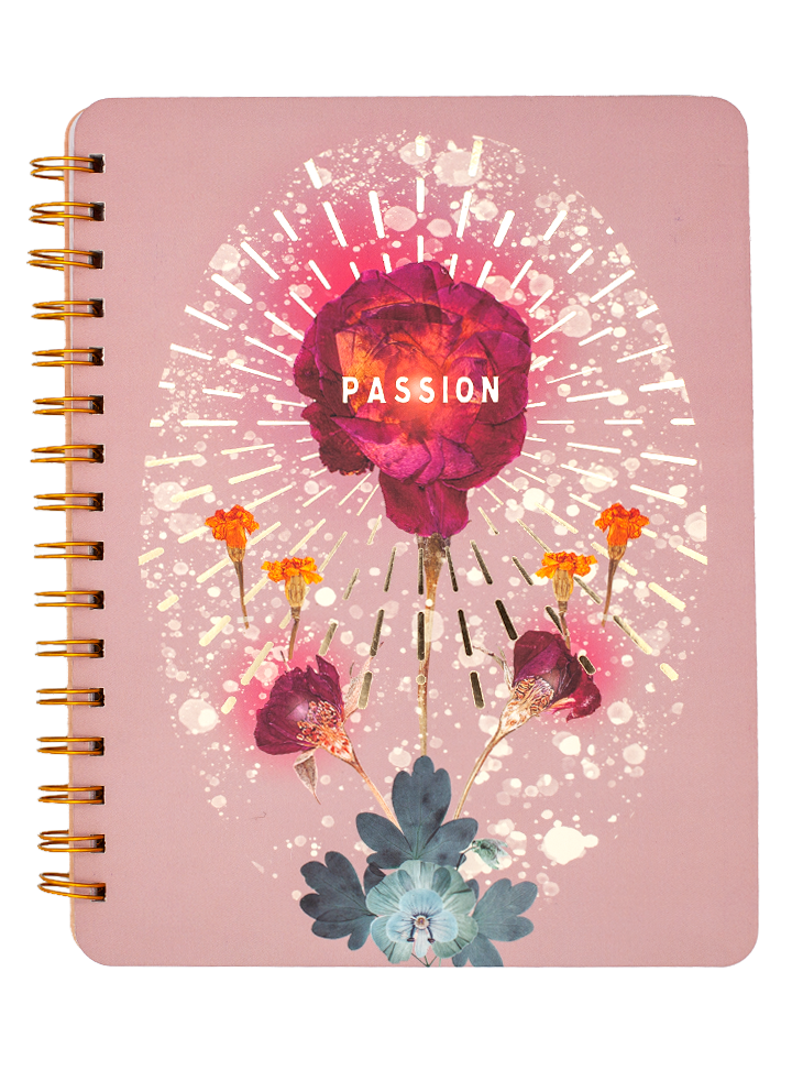 Cosmo Lace Spiral Notebook – PAPAYA