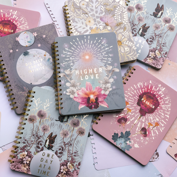 Cosmo Lace Spiral Notebook – PAPAYA