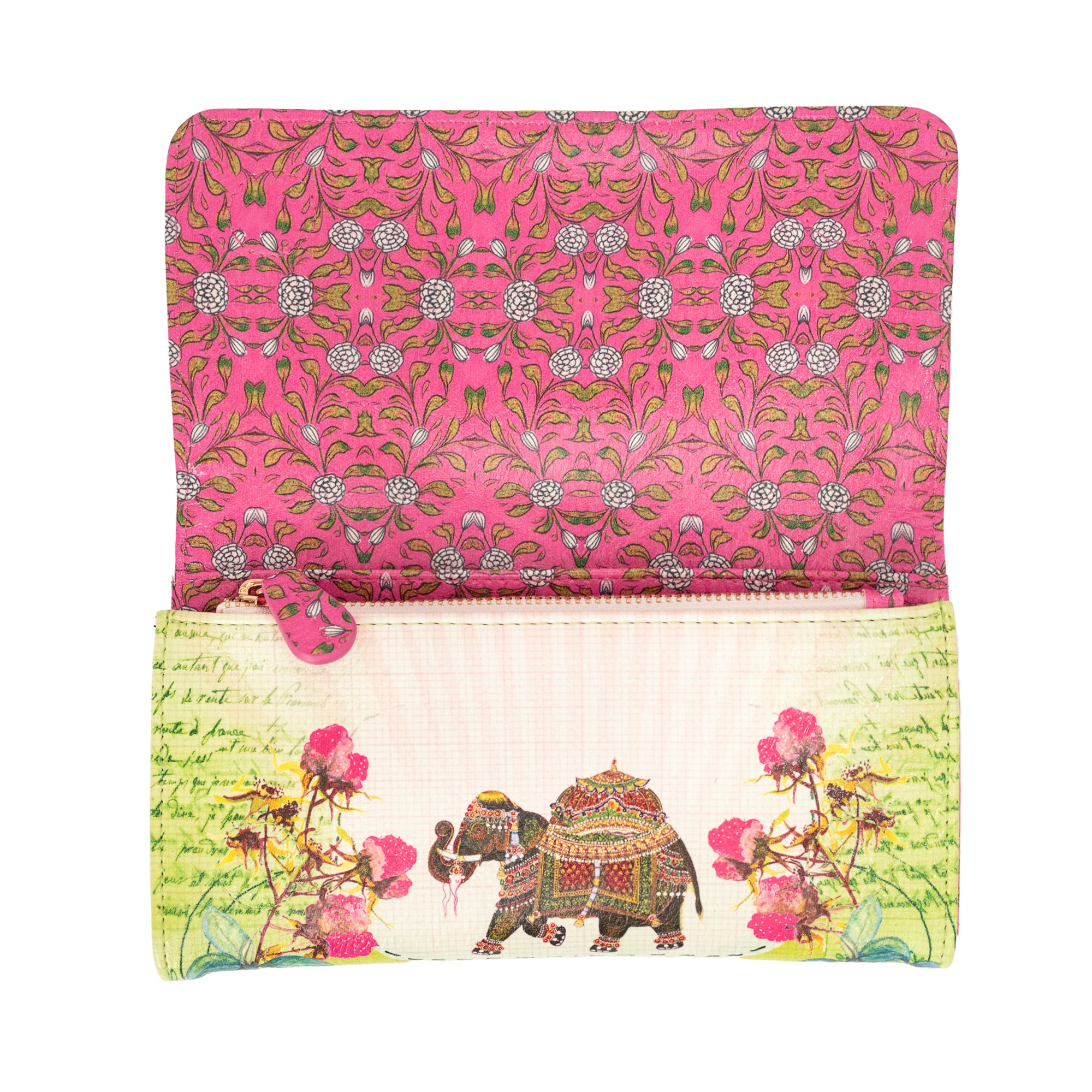 Fancy Elephant Tri Fold Wallet