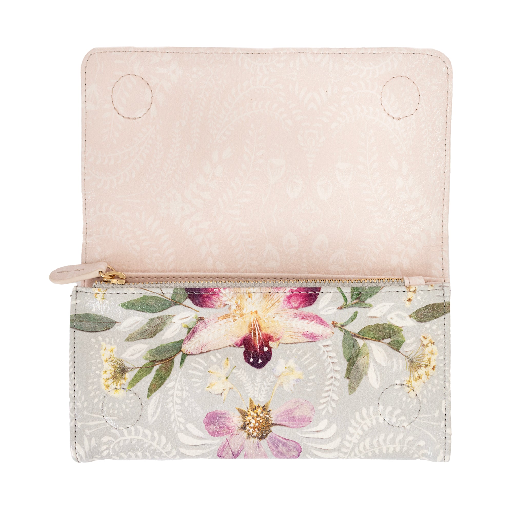 Orchid Lace Tri Fold Wallet