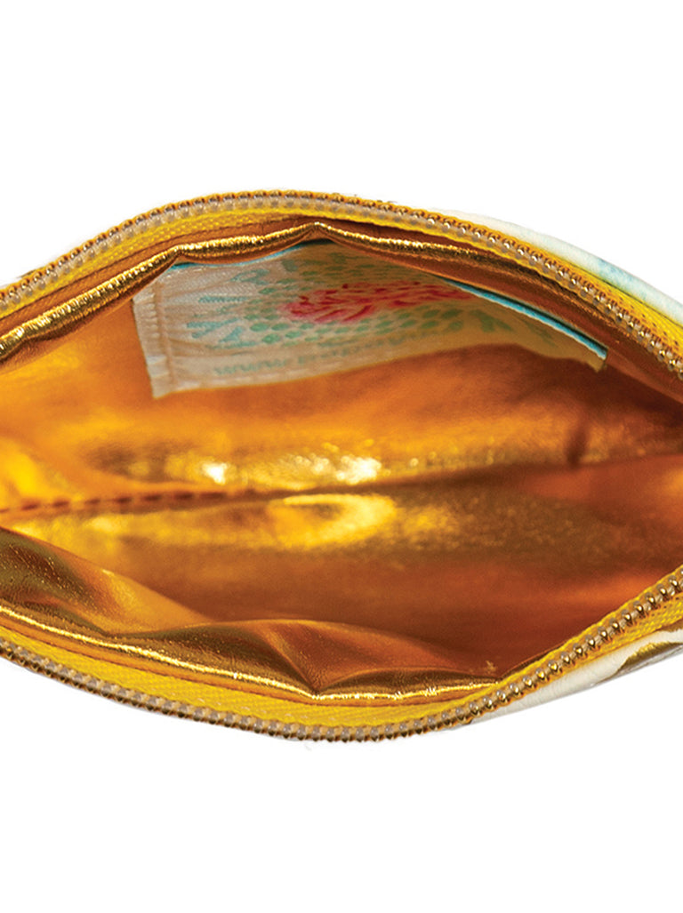 papaya coin purse catalina watercolor interior
