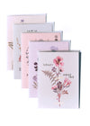 stack of 6 pink greeting cards