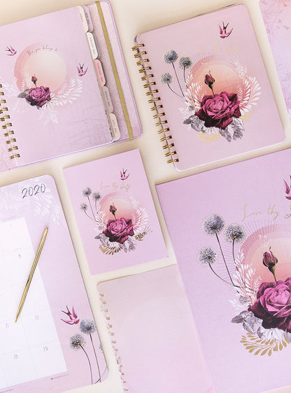 lavender rose art print and stationery