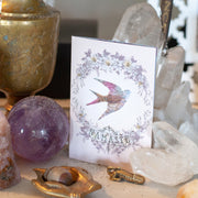 Namaste flight mini greeting card lifestyle