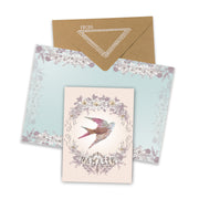 Namaste flight mini greeting card collage