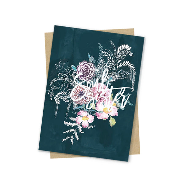 soul sister mini greeting card front