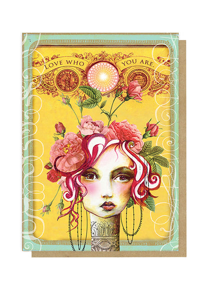 rose 5x7 greeting card front