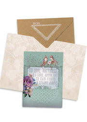 wedding wish greeting card collage