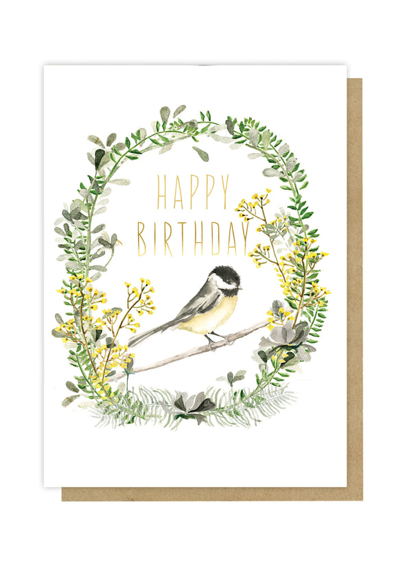 happy birthday garden greeting card