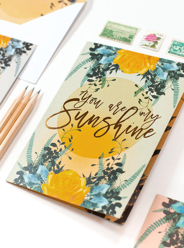 sunshine greeting card styled