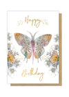 paisley butterfly birthday greeting card