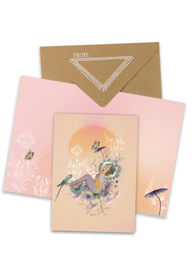 Best Life Greeting Card with envelope
