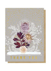 papaya thank you flowers greeting card
