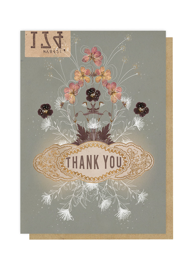 thank you papaya greeting card