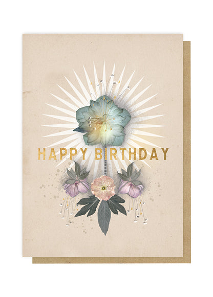 glow happy birthday papaya greeting card