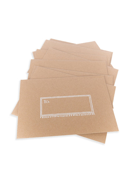 grow papaya greeting card envelopes